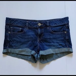 Express Rolled Hem Denim Shorts